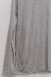 BASERANGE Classic Bamboo Fiber Bamboo Cotton Long Sleeve T-Shirt Series Collection Round Neck Bottoming Shirt France BAS-TOLS-BA-SU25-GREY MELANGE (TOLS-BL-000)